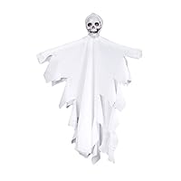 discountstore145 Halloween Hanging Decoration, DIY Horrible Skull Ghost Haunted House Garland Hanging Pendant Props Party Supplies Halloween Eve Decor Home Indoor/Outdoor Decoration White