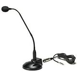 Sound Tech GN-3 18 Inch Professional Uni-Direction Noise Canceling Gooseneck Microphone with 10 FT Cord and 3.5mm Stereo Plug by SoundTech