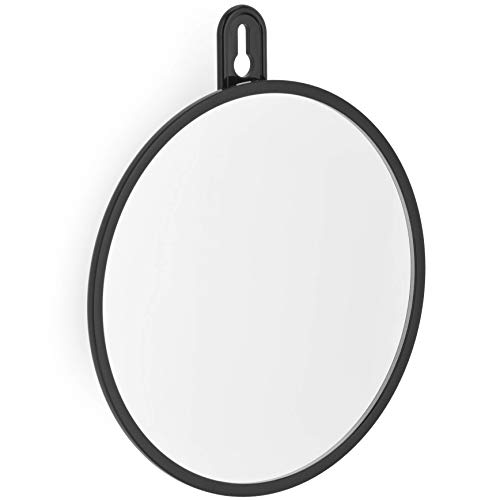 2019 Hanging Locker Mirror with Dual Suction Cups and Adhesive Hook, Shatterproof and Portable, 6 Inches
