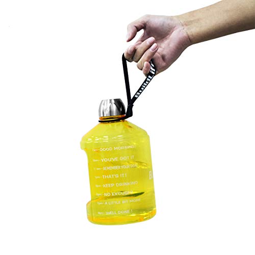 image for BuildLife 43OZ(1.3L) Water Bottle Motivational Fitness Workout with Ti