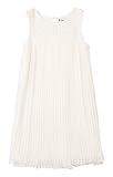 Speechless Big Girls' Eyelit Neck Crystal Pleat Dress