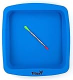 TitanOwl Silicone Deep Dish Container Cake Pan Aprox 8"x8" + Carving Scrape Tool. Baking Bakeware Brownie