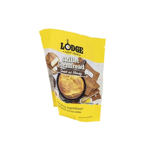 LODGE CAST IRON SKILLET CORNBREAD – EASY TO BAKE 17.4 OZ – SWEET AS HONEY