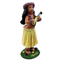 KC Hawaii Girl with Ukulele Mini Dashboard Doll 4"