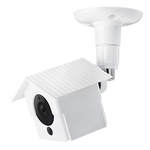 Wyze Cam V2 Wall Mount,Protective Weather Proof Pan Housing Security Mount,for Wyze Cam 1082p HD Indoor Outdoor Cam and IsmartAlarm Spot Cam White