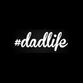 #Dadlife Decal Vinyl Sticker|Cars Trucks Vans Walls Laptop| White |5.5 x 2 in|LLI314