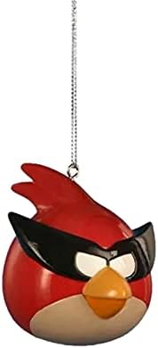 Ornament Hooks - Kurt-Adler Decorative Ornament with S-Hook and Gift Box, Birds Collection (Angry [Space Bird Red], BD1131)