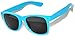 OWL Retro 80's Vintage Teal Sunglasses Smoke Lens Turquoise Frame for Women and Men