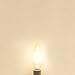 HERO-LED B10-DS-2W-WW27 Dimmable B10 E12 2W Candelabra Style LED Filament Chandelier Light Candle Bulb, 25W Equivalent, Warm White 2700K, UL-Listed, 4-Pack