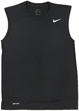 Amazon Co Jp ナイキ Nike メンズ ドライフィット レジェンド スリーブレス Tシャツ 7186 1604 紳士 男性 010 ブラック L スポーツ アウトドア