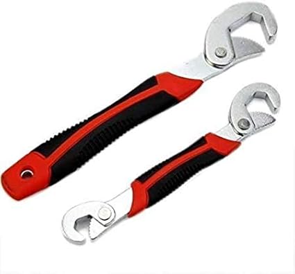 maruti villa Stainless Steel Multi-Purpose Universal Wrench and Spanner Set (Red and Black)