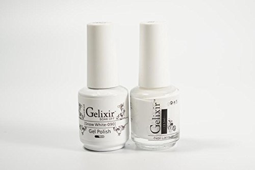 Gelixir - Duo UV/LED Soak Off Gel + Nail Polish (90 - Snow White)