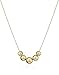 Amazon Collection 14k Yellow Gold Five-Bead Station Necklace, 18