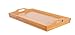 BirdRock Home Bamboo Lap Desk Bed Tray | Handles | Foldable Breakfast Serving Tray | Pull Down Legs | Laptop Stand | Natural
