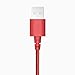 Tech Armor Apple MFi Certified Lightning Cable to USB A - 6FT Red - Tough-Braided Extra-Strong Jacket - Sync/Charge iPhone & iPad