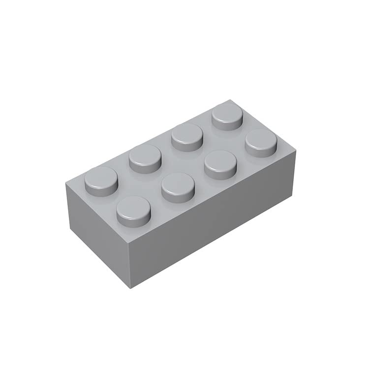 TTEHGB TOY Classic Bulk Brick Block 2x4, 100 Piece Building Brick (Light Grey) — image 1