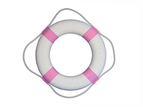 Decorative-White-Lifering-with-Pink-Bands-20-Decorative-Lifering-Lifering Decorative-White-Lifering-with-Pink-Bands-20-Decorative-Lifering-Lifering