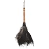 XKMY Stofborstel Anti-Statische Struisvogel Veer Bont Borstel Stofzuiger Stof Reiniging Tool Houten Handvat (Kleur…