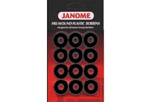 Janome Pre-wound Plastic Bobbins - Black