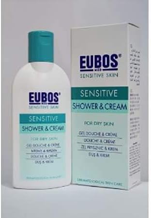 #MC EUBOS Shower&Cream 200ML-2 in 1 Refreshing & Moisturizing Cleanser for Rehydration of Dry Skin Daily & After Sports.(Alkaline Free, Dye-Free, Lanolin-Free, Peg-Free, Paraben-Free)