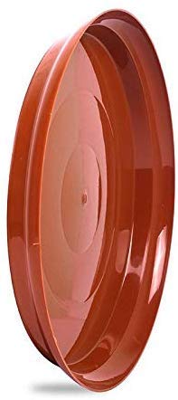 Antier Flower Pot Plant Saucer Base Plate Planter Tray 11 inch Terracotta (Set of 6)