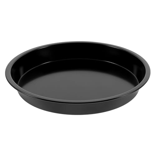 UTHCLO Non-stick Pizza Tray 22cm Round Baking Pan Gold Carbon Steel Cake Mold for Home Baking Pizza and Pastries
