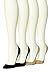 HUE Women's Hidden Cotton Sock Liners, 4 pair pack