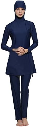 haohaotradePlus Size S-6XL Women Sunscreen Muslim Swimwear Islamic Full Cover Hijab Modest Swimsuit Beachwear