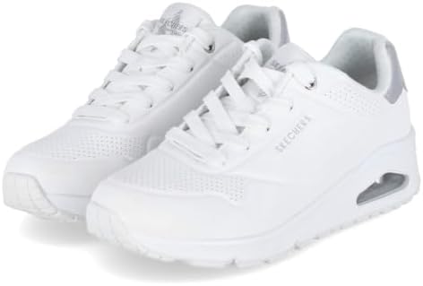 Uno Golden Air Scarpe da Ginnastica da Donna, White Durabuck/Silver Trim, 38 EU