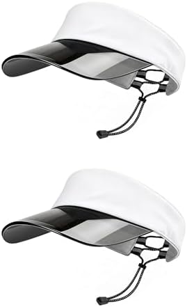 CLAPE Runner Cap Plastic Sun Visors Travel Clear Tennis  display picture 3