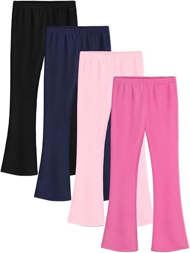 Amazon.com: HoeVou 3 Pack Girls Flare Leggings Cotton Flare Pants