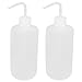uxcell 500mL Right Angle Bent Tip Plastic Liquid Storage Squeeze Bottle 2pcs
