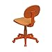 Orange Fabric Swivel Task Chair