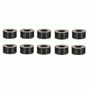 Spacer Sleeves for M6 Screws, Length 5 mm, Plastic, Black, Set of 10