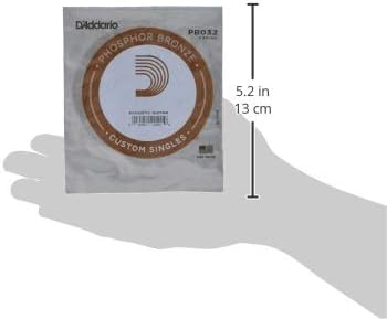 D'Addario PB032 .032 Phosphor Bronze Wound for Acoustic Guitar Single String, 032 gauge - Image 4
