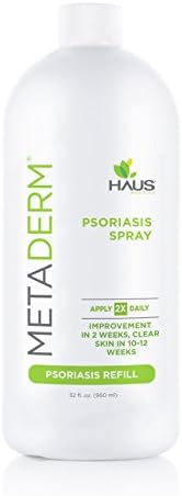 MetaDerm Natural Psoriasis Soothing Spray (32 oz. Refill). Complete Psoriasis Relief and Flare Prevention