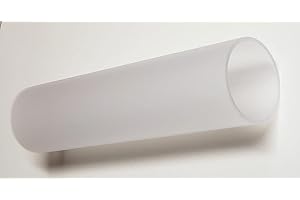 BEST ACRYLICS 1 Piece Frosted Clear Acrylic Tube 3” OD x 2 3/4" ID x 12" (11 7/8") Inch Long - 3" Diameter