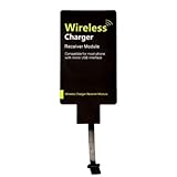 iDOO Ultra Slim Qi Wireless Charging Receiver Module for Most Android Phones with Micro USB port - Narrow interface upwards, wide interface downwards (USB Port Location: in the middle of bottom)