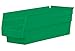 Akro-Mils 30120 Plastic Shelf Bins, Heavy Duty Storage Bins to Use for Garage Organization Bins, Closet Organizer, and Drawer Organizer, 12-Inch x 4-Inch x 4-Inch, Green, 24-Pack