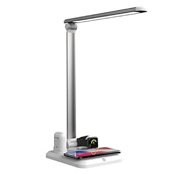 Amazon.com: 4 in 1 Wireless Charger LED Desk Lamp with USB Charging