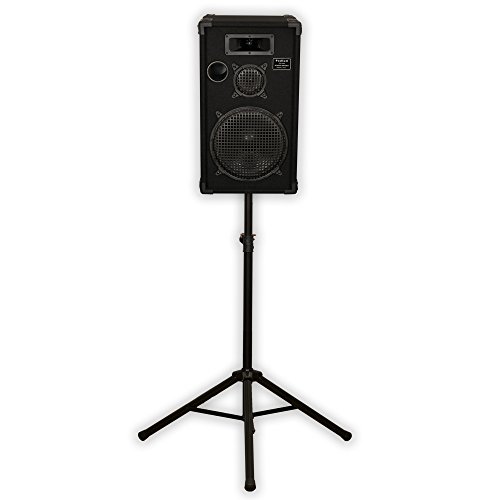 Podium by Goldwood E1200C Passive 12" DJ Speaker and Stand 500 Watts for PA