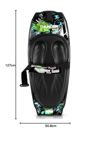 SereneLife - Rodillera Deportiva acuática con Gancho para niños y Adultos, Rodillera con Correa para navegar, Waterboard, arrodillarse, Surf de Rodilla
