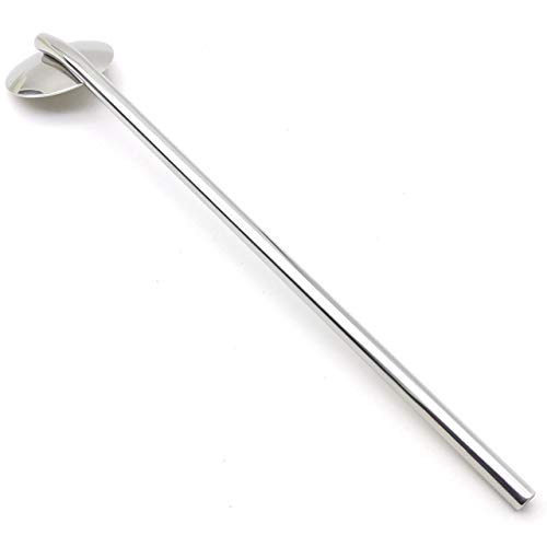 GFDesign Drinking Spoon Straws Stirrer 304 Food-Grade 18/8 Stainless Steel - Set of 4 with 2 Cleaning Brushes