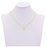 Zealmer Friendship Infinity Compass Necklace Good Luck Small Elephant Necklace with Message Card