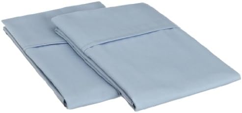 1500 Series 100% Brushed Microfiber Standard Pillowcase Set Solid, Light Blue - Super Soft and Wrinkle Resistant