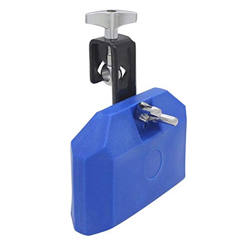 Florenceenid 1PC Blue Percussion Drum Bell Block Cowbell Cow Bell Mountable Mallet Musical Instrument Accessory Parts