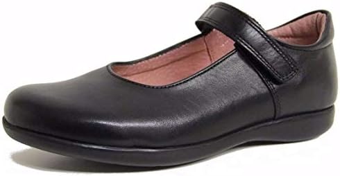 Petasil Bea Girls Black Leather E,F & G Fitting School Shoes Free Post