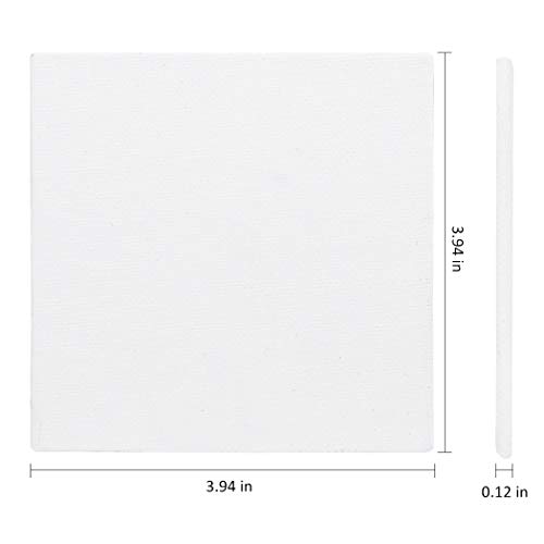 Joyibay 10PCS Canvas Panels Practical Blank Panel Canvas Boards for Creative Painting Panels Canvas Board Painting Canvas Pack for Kids(10 ×10cm)