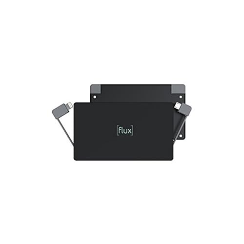Flux Portable Charger 4,000 mAh, Ultra slim External Battery Pack with built in Cords for iPhone 7, iPhone 6s, iPhone 6, Galaxy s7, Galaxy s7 Edge (Premium Aluminum Power Bank) Cell Phones & Accessories, Accessories, Batteries & Battery Packs, Portable Power Banks