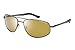 Eagle Eyes Redtail Aviator Sunglasses - Gunmetal Stainless Rims and Polarized Lenses